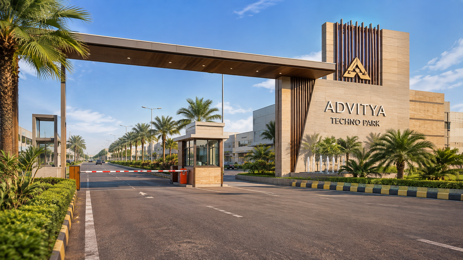 Advitya Techno Park 35-acre industrial township aerial overview, Khatrika Sohna